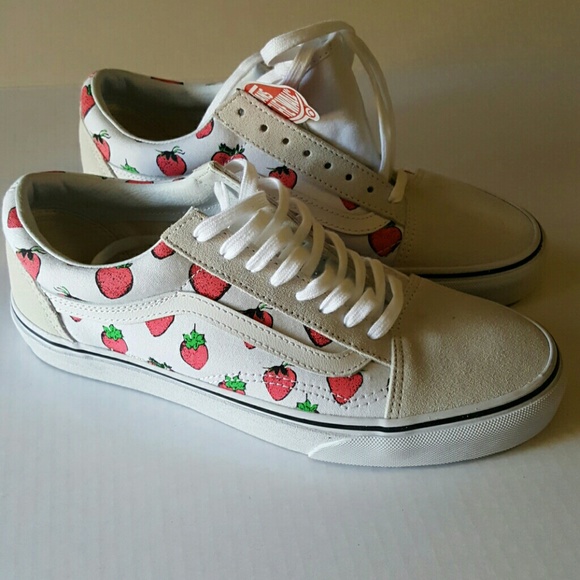 strawberry vans shoes